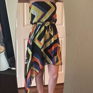 Colorful Asymmetrical Dress